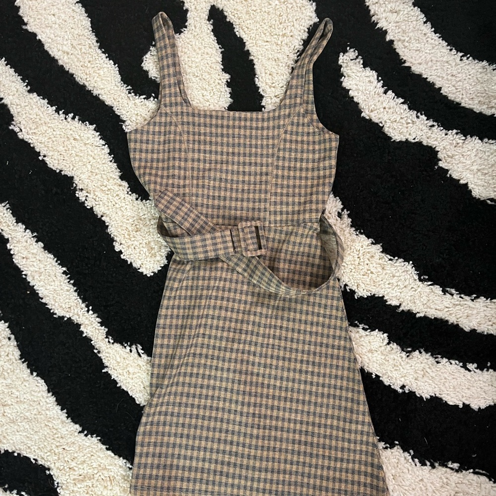 TopShop Gingham Dress with Matching Belt